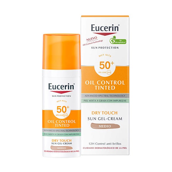 Gel Cream Oil Control Dry Touch Spf50 EUCERIN Fotoprotector tono medio  precio