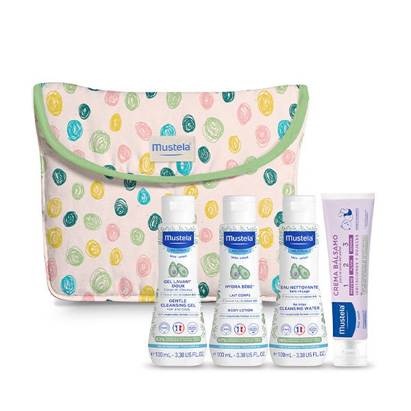 Neceser Lunares MUSTELA Basicos para el bebe precio DRUNI.es
