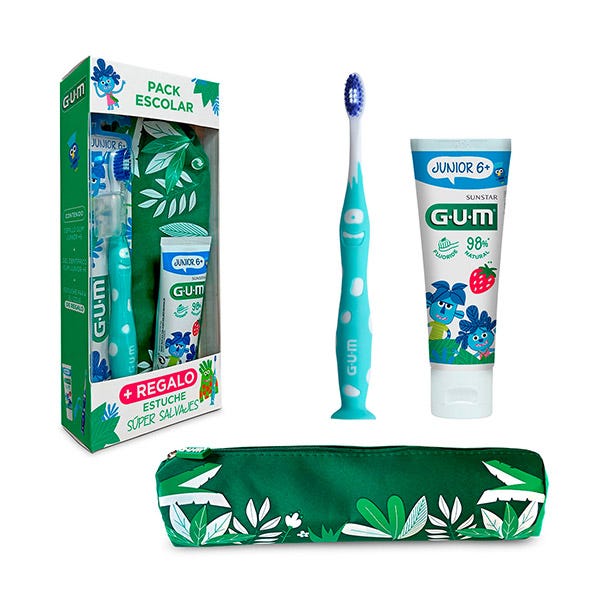 Pack Escolar GUM Junior cepillo pasta dientes precio