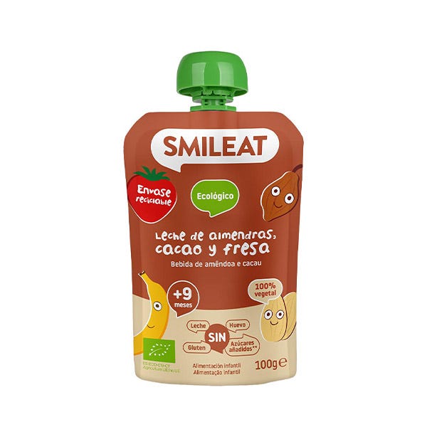 Leche De Almendras, Cacao Y Fresa