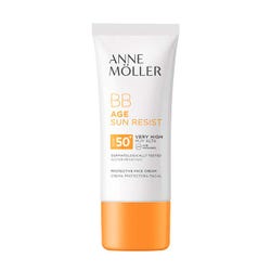 Ofertas, chollos, descuentos y cupones de ANNE MOLLER Bb Age Sun Resist Spf 50 | 50ML Crema protectora solar facial con color