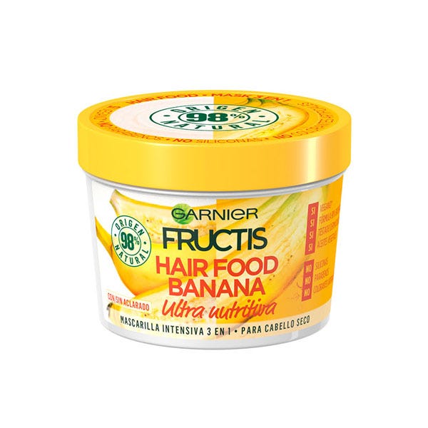 Hair Food Banana FRUCTIS Mascarilla ultra nutritiva intensiva 3 en 1 para cabello precio | DRUNI.es