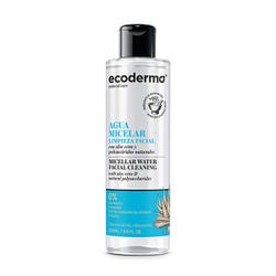 Ofertas, chollos, descuentos y cupones de ECODERMA Agua Micelar Limpieza Facial | 200ML Con aloe vera y polisacáridos naturales