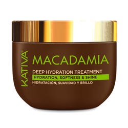 Ofertas, chollos, descuentos y cupones de KATIVA Macadamia Deep Hydration Treatment | 250ML Mascarilla hidratante que da suavidad y brillo