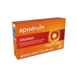 Ofertas, chollos, descuentos y cupones de APISERUM Vitalidad | 30UD Complemento alimenticio vitalidad en cápsulas