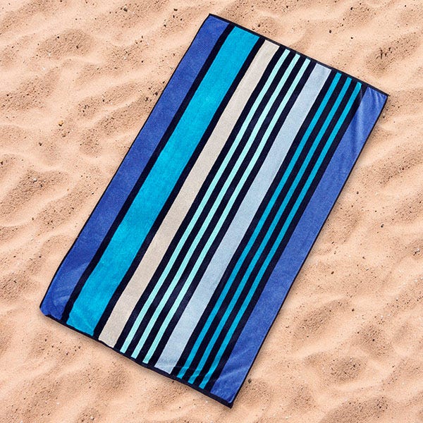Toalla Rayas Azul