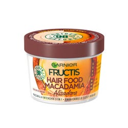 Imagen de FRUCTIS Hair Food Macadamia Alisadora | 390ML Mascarilla alisadora intensiva 3 en 1 para cabello seco y rebelde