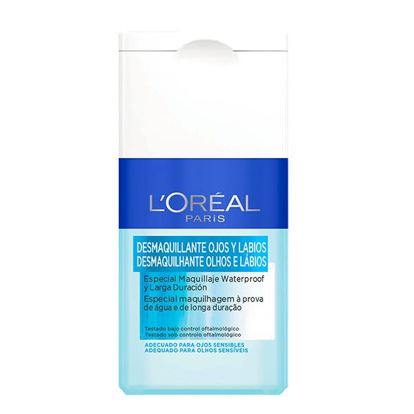 Desmaquillante De Ojos Y Labios L Oreal Paris Desmaquillante Bifasico De Ojos Y Labios Para Pieles Sensibles Precio Druni Es