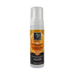 Ofertas, chollos, descuentos y cupones de VELVET Organic Orange & Amaranth With Argan Oil Cleansing Foam | 200ML Espuma limpiadora