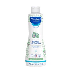 Ofertas, chollos, descuentos y cupones de MUSTELA Babygel | 750ML Babygel baño de espuma con Aguacate Bio