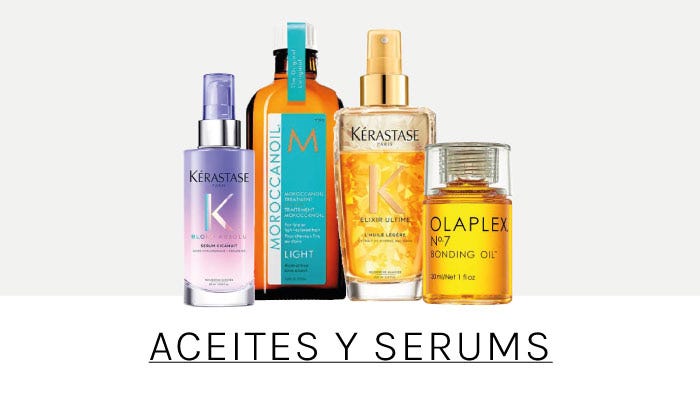 tipo de producto aceites y serums