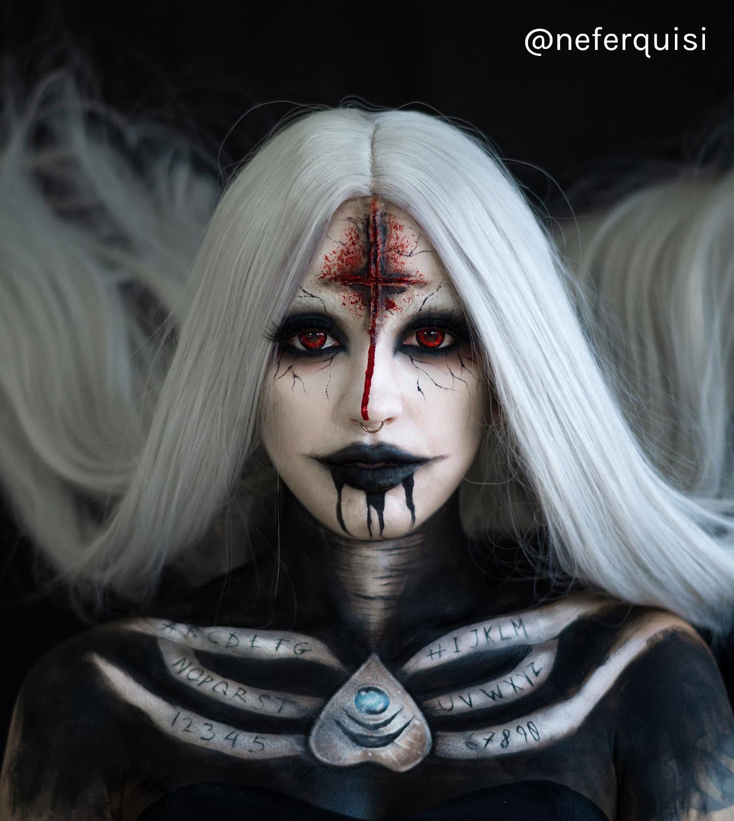 Halloween makeup mujer