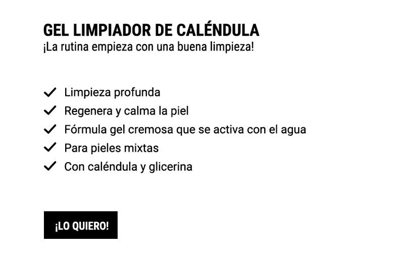 Gel limpiador de caléndula