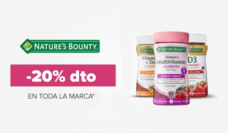 Descuento NATURE'S BOUNTY