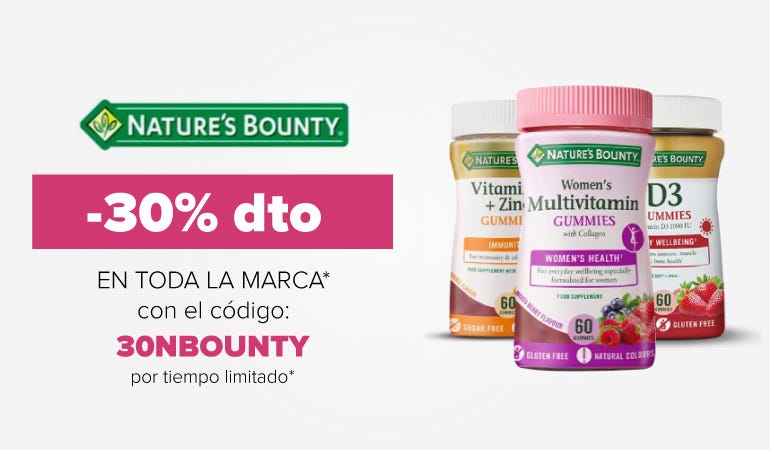 Descuento NATURE'S BOUNTY