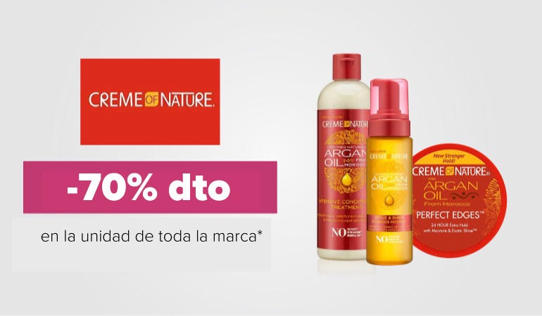 Descuento CREME OF NATURE