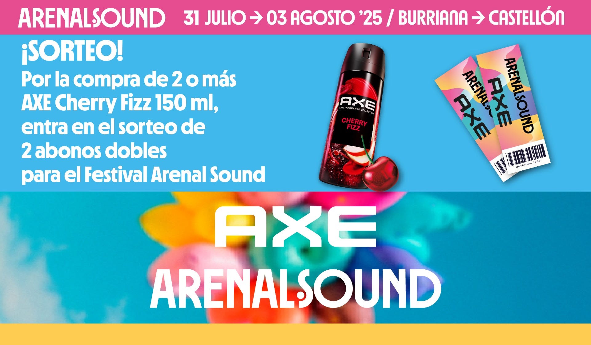 SORTEO POR COMPRA AXE