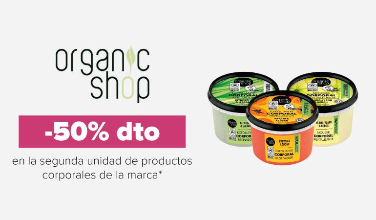 Descuento ORGANIC SHOP