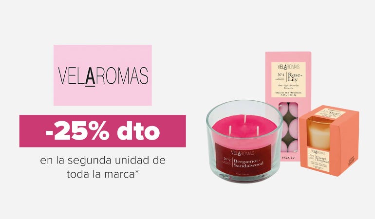 Descuento VELAROMAS