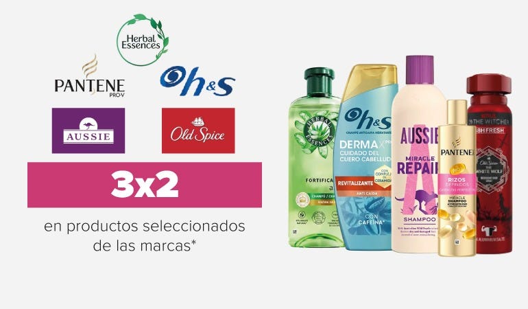 Descuento PANTENE, H&S, HERBAL ESSENCES y PANTENE