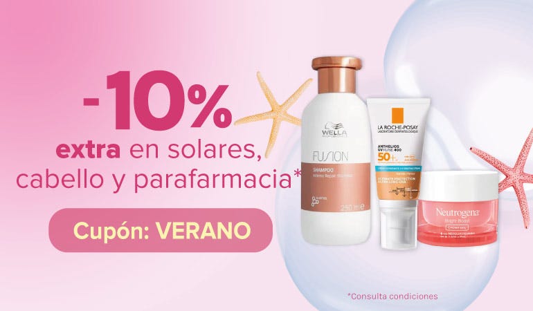 Descuento CABELLO, SOLARES Y PARAFARMACIA