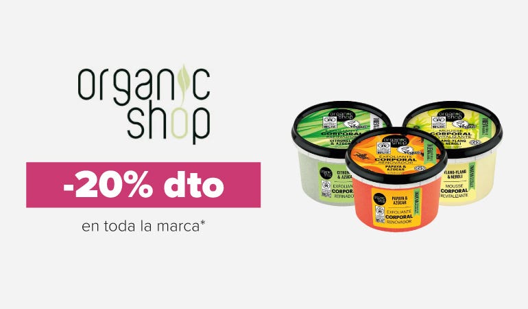 Descuento ORGANIC SHOP