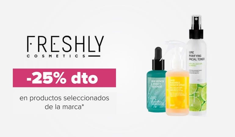 Descuento FRESHLY COSMETICS