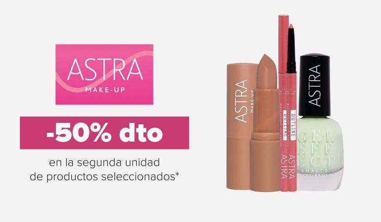Descuento ASTRA MAKEUP
